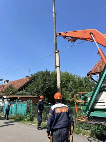 Минулий тиждень завершили заміною електричної опори в Коломиї
